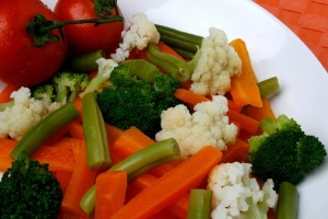 Porção de legumes vendida em embalagens de 100 g pela empresa de comida congelada saudável Pronto Light